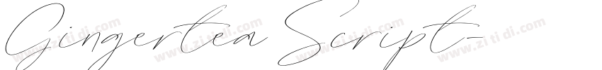 Gingertea Script字体转换